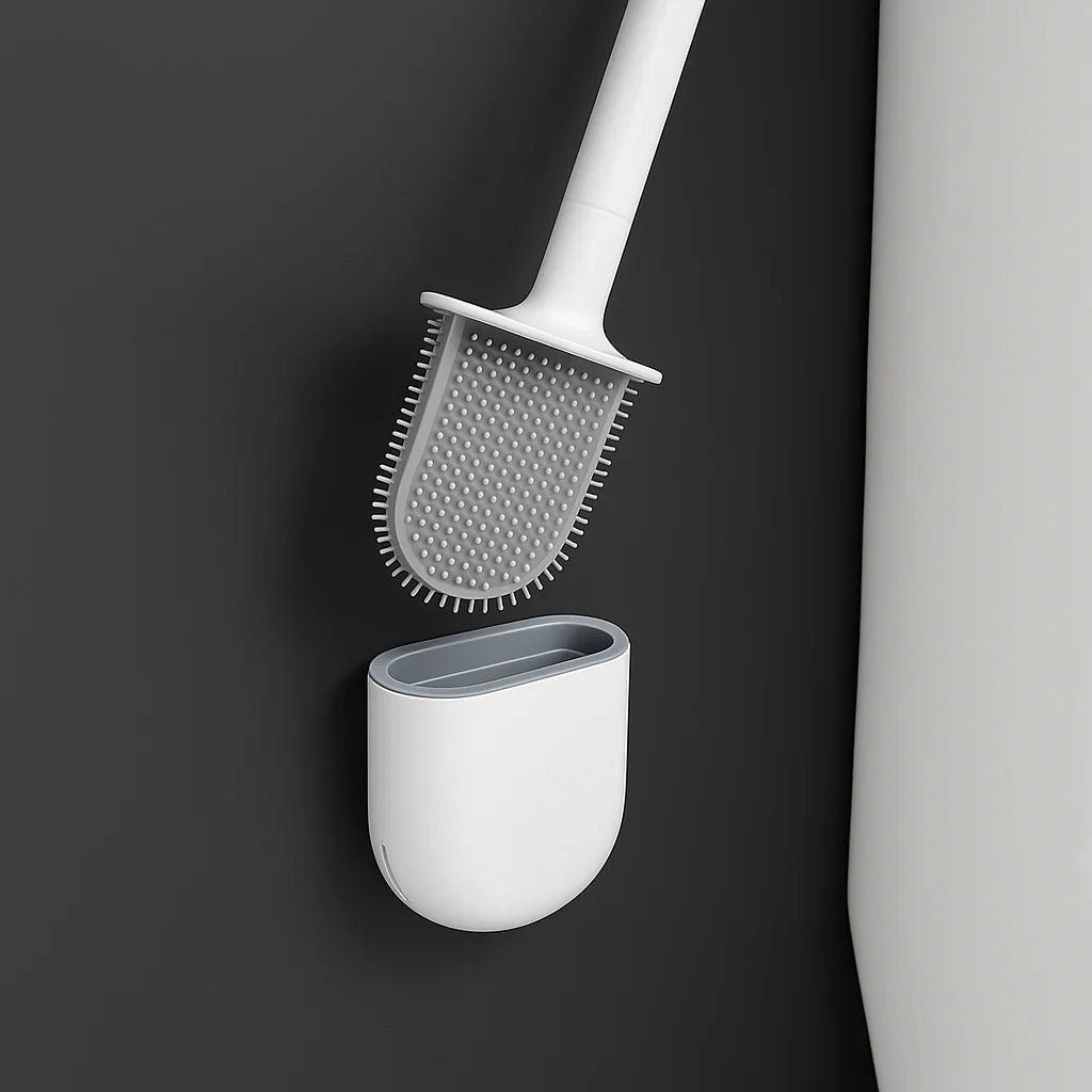 Brosse WC en silicone souple et efficace